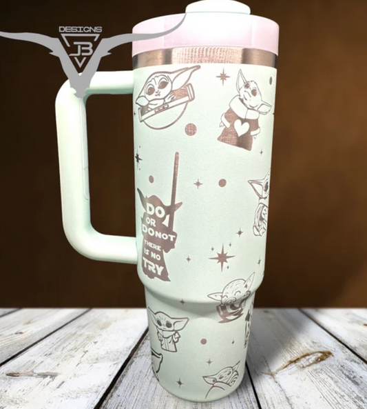 Baby Yoda Engraved Tumbler- 406TTTB125