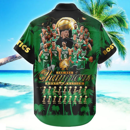 Celtics Hawaiian Shirt - Finals 2023-24 World Champions CT001