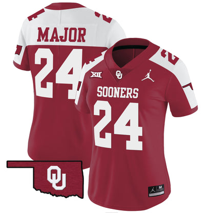 Women's Oklahoma Sooners Vapor Limited Jersey - All Stitched