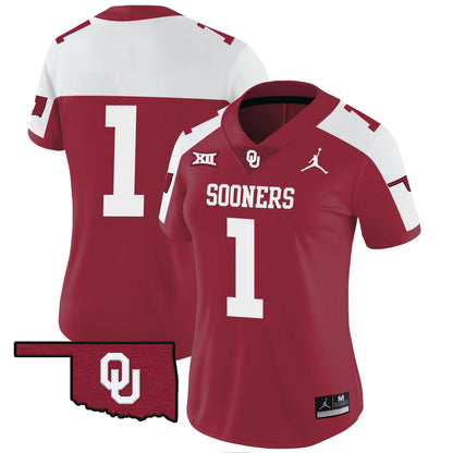 Women's Oklahoma Sooners Vapor Limited Jersey - All Stitched