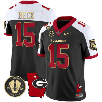 Georgia Bulldogs 2023 Vapor Jersey V4 - Georgia Map - All Stitched