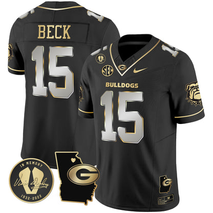 Georgia Bulldogs 2023 Vapor Jersey V4 - Georgia Map - All Stitched