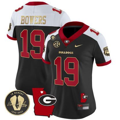 Women's Georgia Bulldogs 2023 Vapor Jersey V4 - Georgia Map - All Stitched