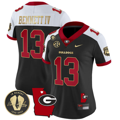 Women's Georgia Bulldogs 2023 Vapor Jersey V4 - Georgia Map - All Stitched