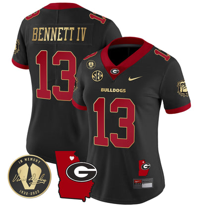 Women's Georgia Bulldogs 2023 Vapor Jersey V4 - Georgia Map - All Stitched