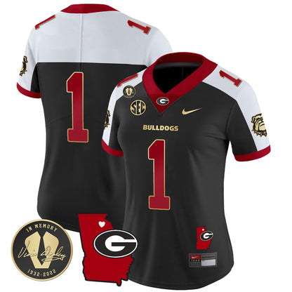 Women's Georgia Bulldogs 2023 Vapor Jersey V4 - Georgia Map - All Stitched