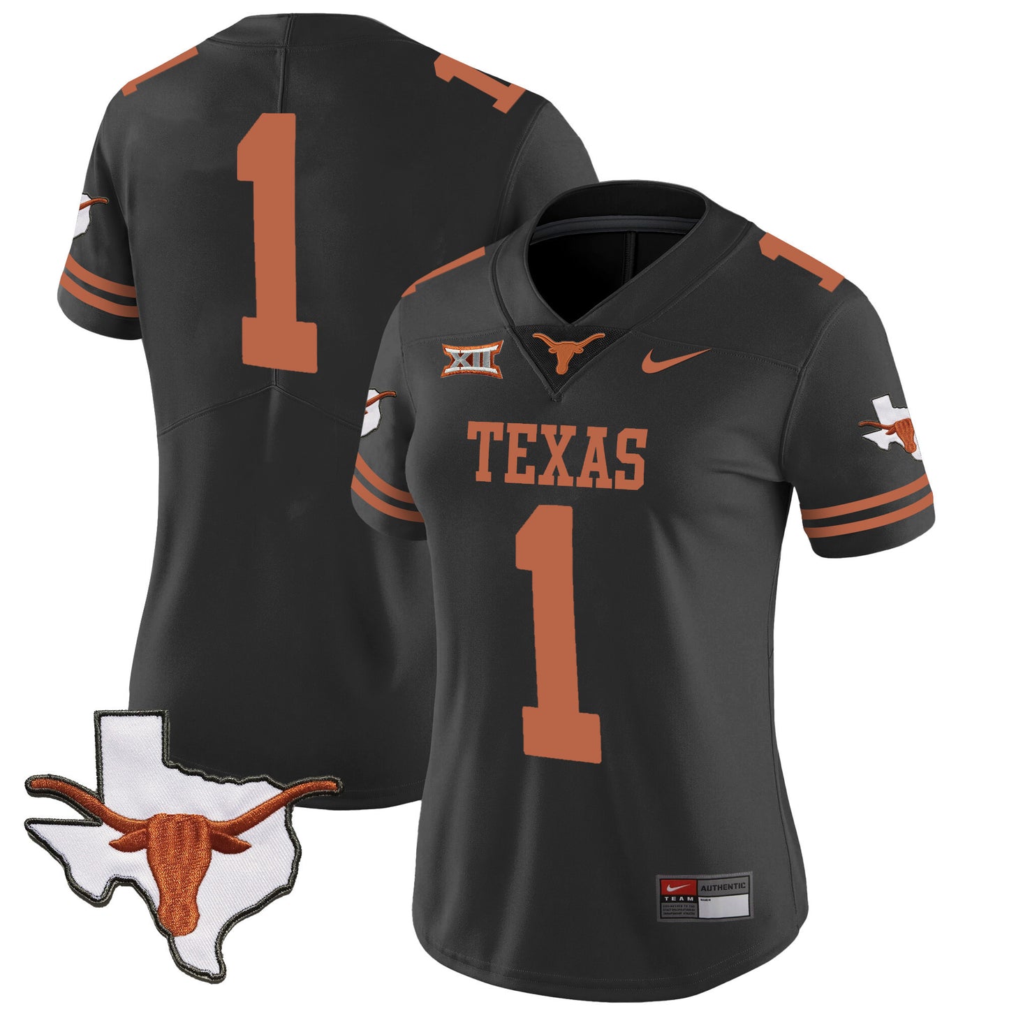 Women's Texas Longhorns Vapor Limited Jersey V3 - All Stitched