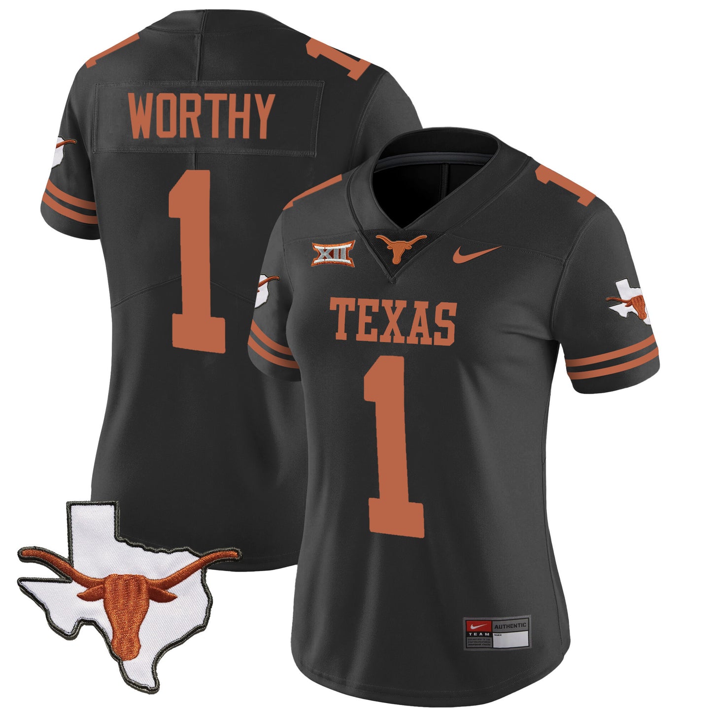 Women's Texas Longhorns Vapor Limited Jersey V3 - All Stitched