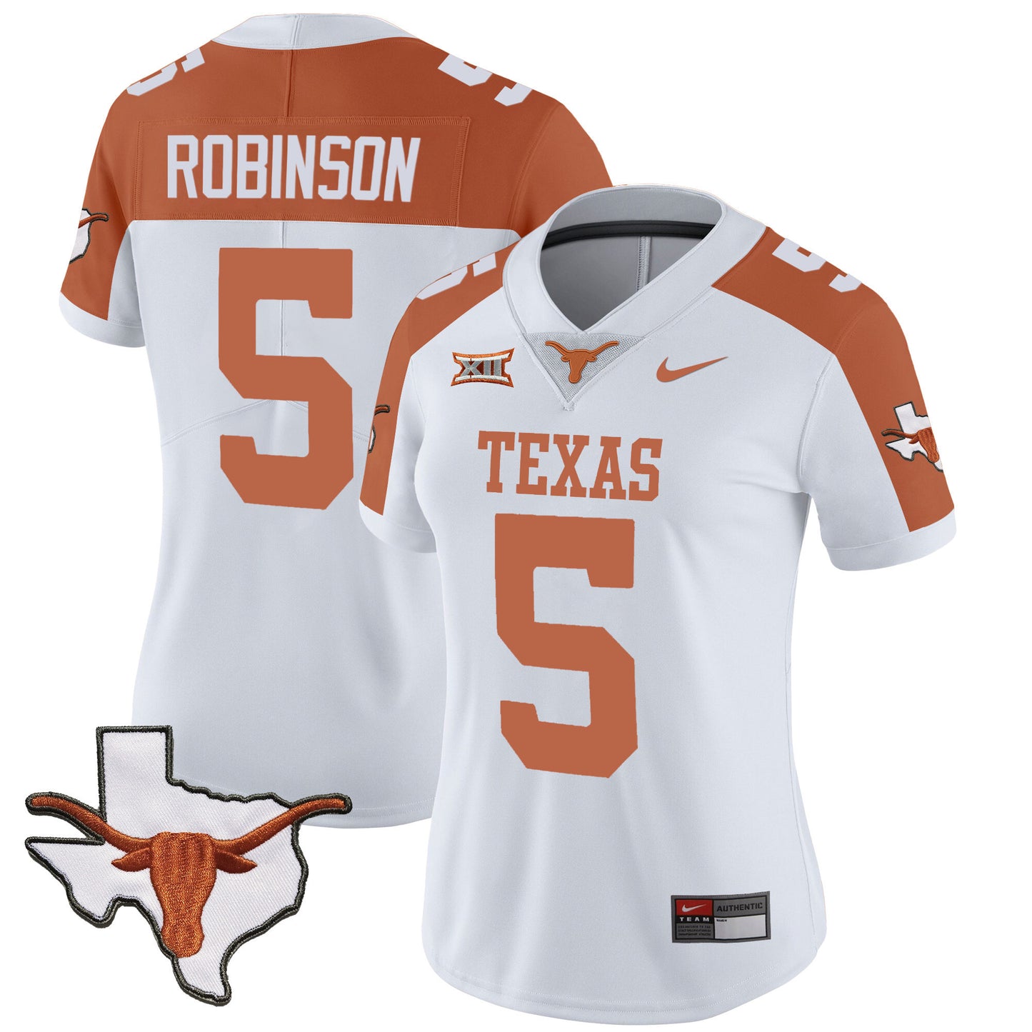 Women's Texas Longhorns Vapor Limited Jersey V3 - All Stitched