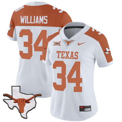 Women's Texas Longhorns Vapor Limited Jersey V3 - All Stitched