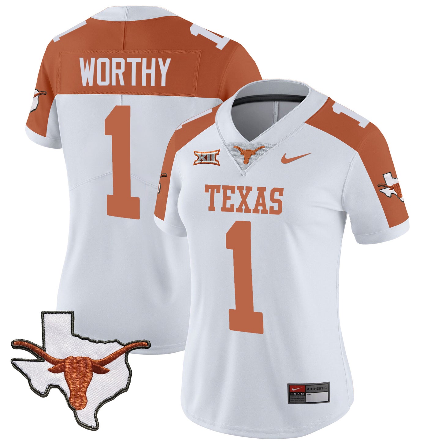 Women's Texas Longhorns Vapor Limited Jersey V3 - All Stitched