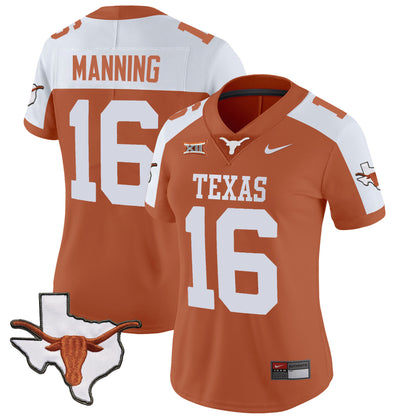 Women's Texas Longhorns Vapor Limited Jersey V3 - All Stitched