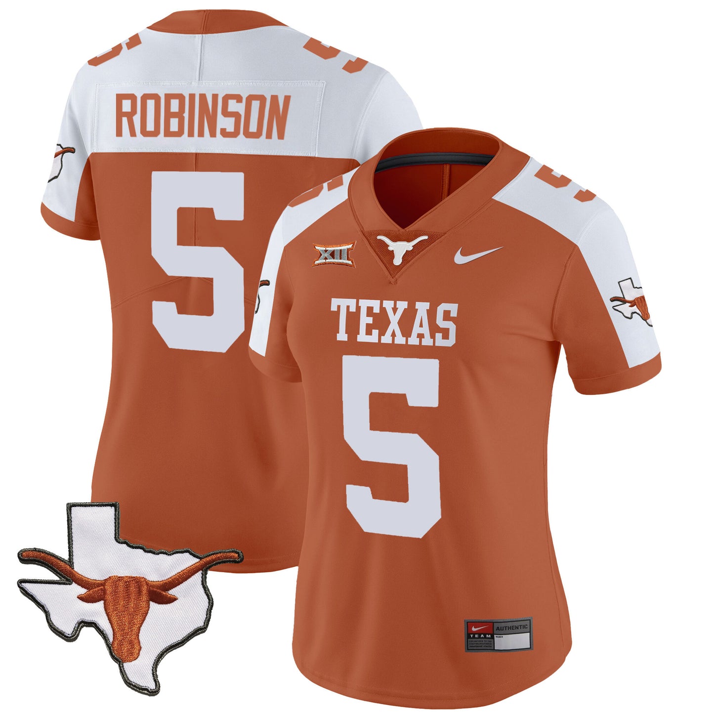 Women's Texas Longhorns Vapor Limited Jersey V3 - All Stitched