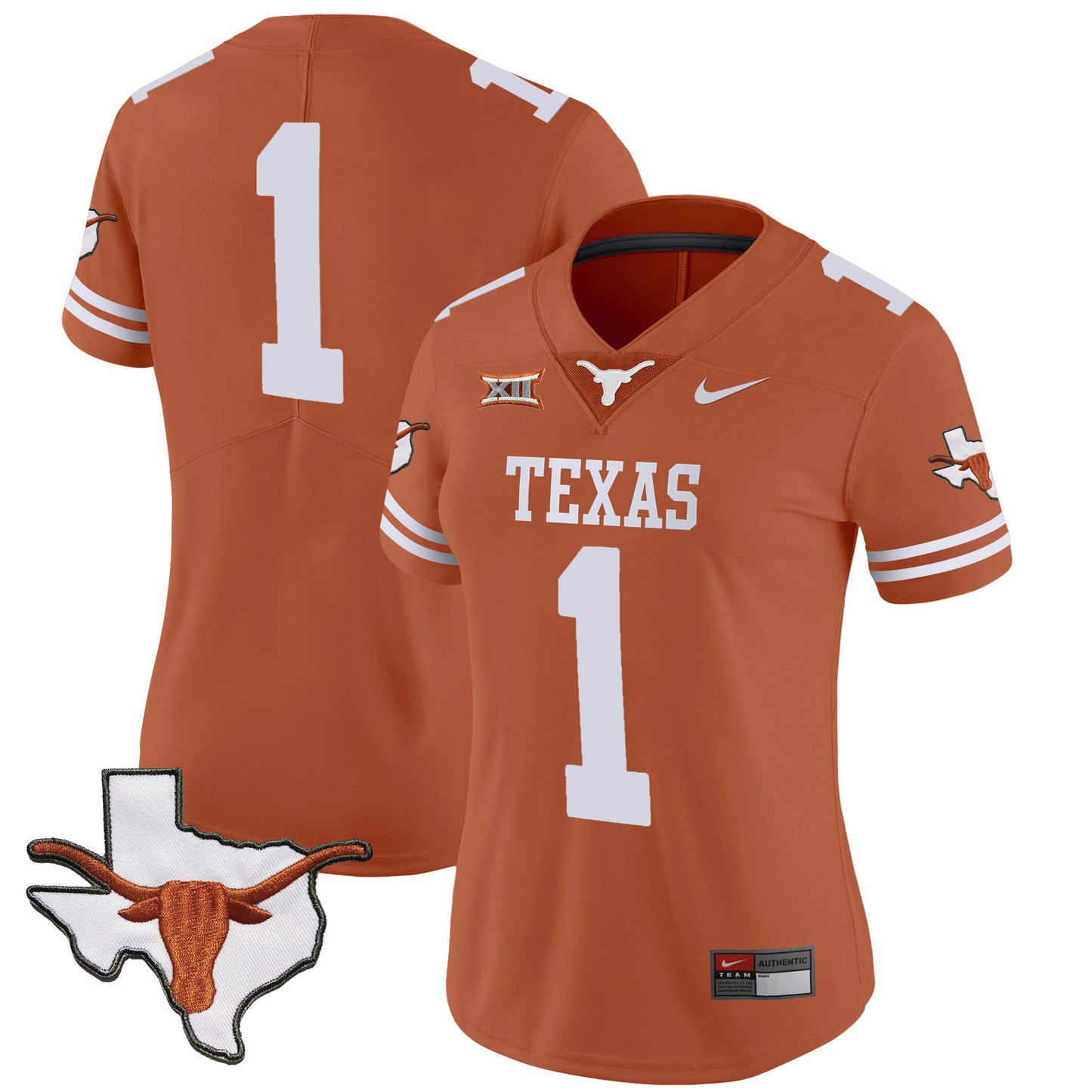 Women's Texas Longhorns Vapor Limited Jersey V3 - All Stitched