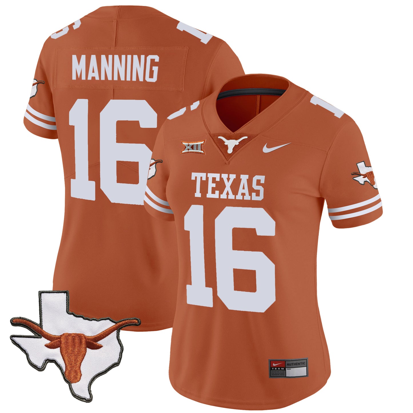 Women's Texas Longhorns Vapor Limited Jersey V3 - All Stitched