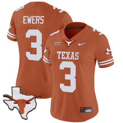 Women's Texas Longhorns Vapor Limited Jersey V3 - All Stitched