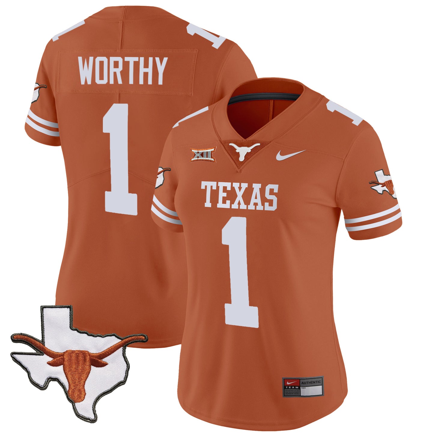 Women's Texas Longhorns Vapor Limited Jersey V3 - All Stitched