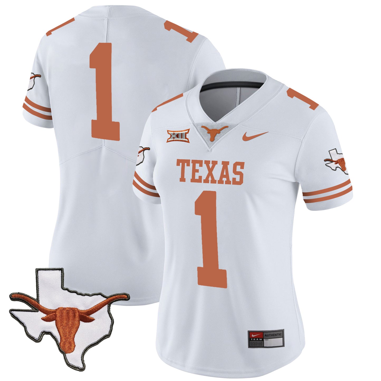 Women's Texas Longhorns Vapor Limited Jersey V3 - All Stitched