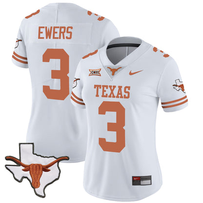 Women's Texas Longhorns Vapor Limited Jersey V3 - All Stitched