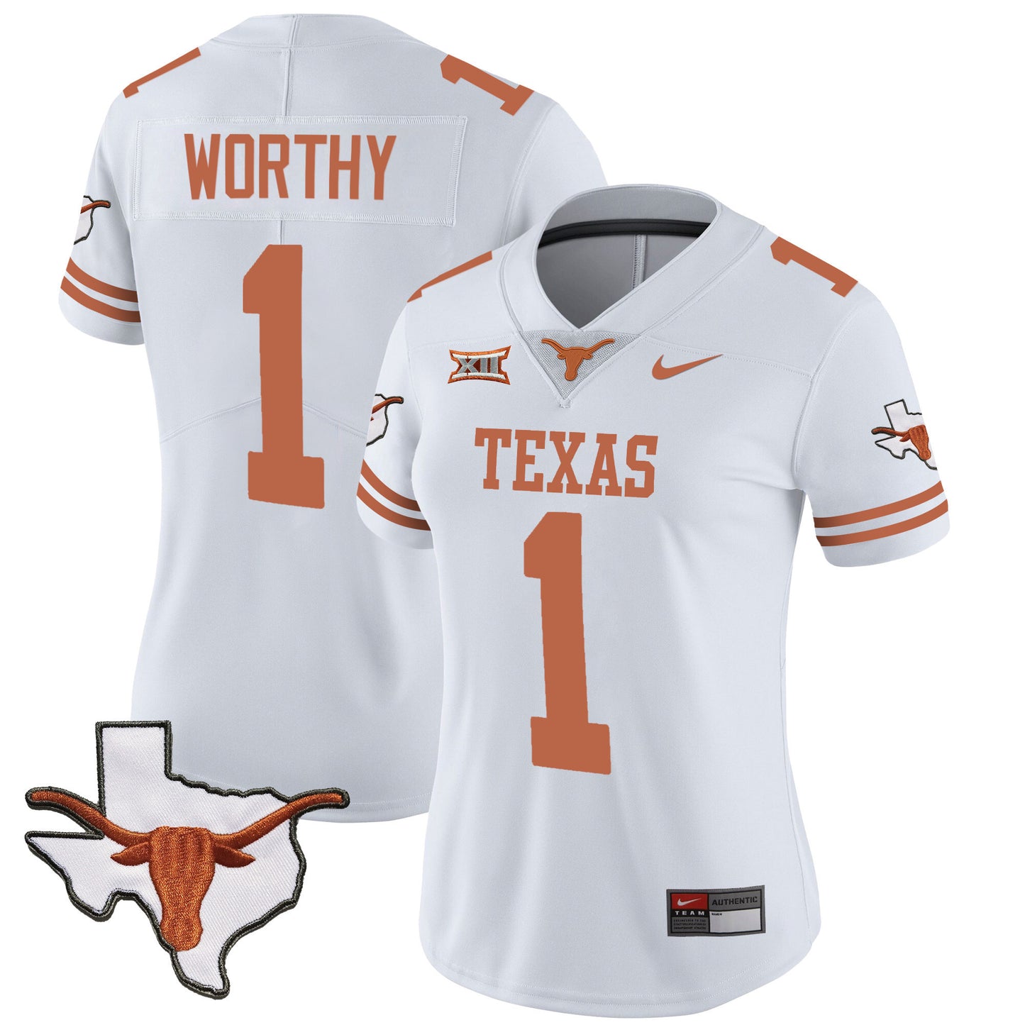 Women's Texas Longhorns Vapor Limited Jersey V3 - All Stitched