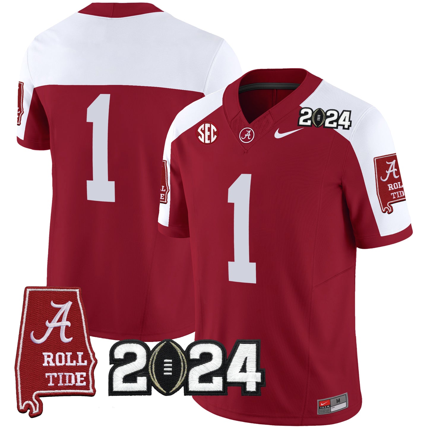 Alabama Crimson Tide 2024 Vapor Limited Jersey - All Stitched