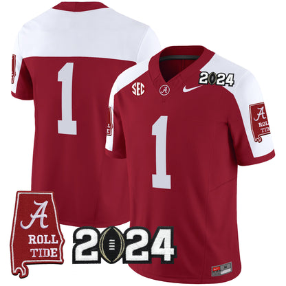 Alabama Crimson Tide 2024 Vapor Limited Jersey - All Stitched