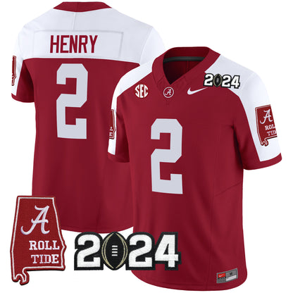 Alabama Crimson Tide 2024 Vapor Limited Jersey - All Stitched