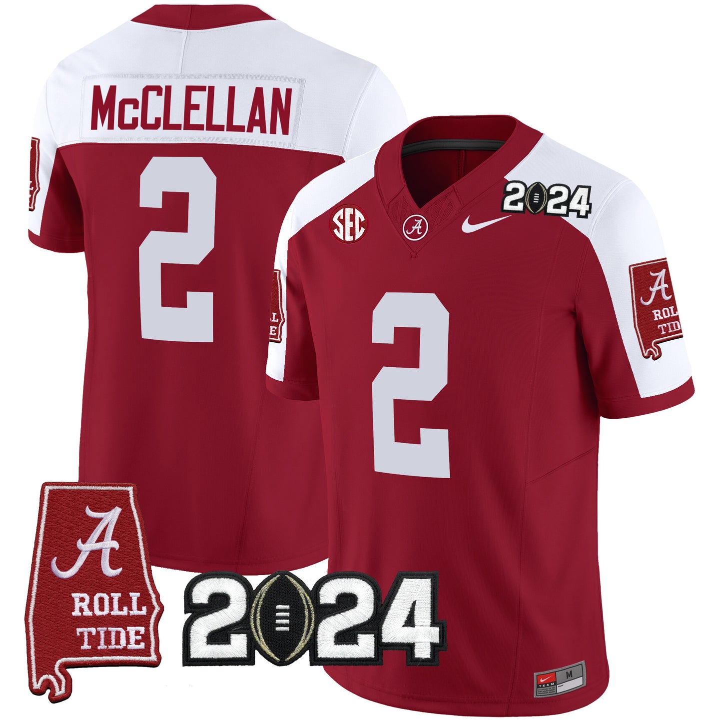 Alabama Crimson Tide 2024 Vapor Limited Jersey - All Stitched