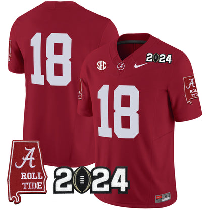 Alabama Crimson Tide 2024 Vapor Limited Jersey - All Stitched