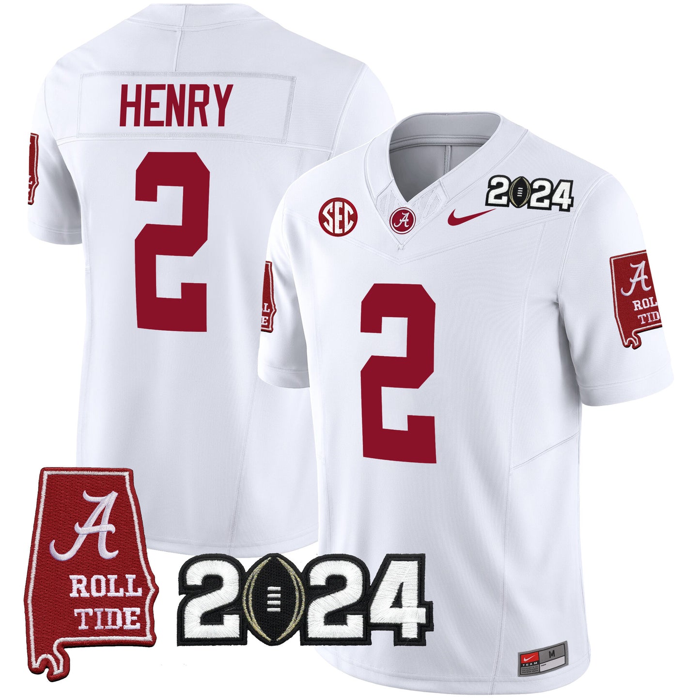 Alabama Crimson Tide 2024 Vapor Limited Jersey - All Stitched