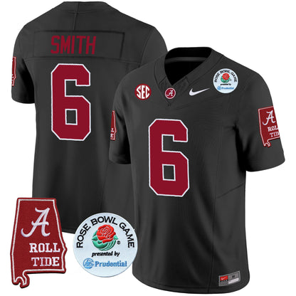 Alabama Crimson Tide Rose Bowl Patch Vapor Limited Jersey - All Stitched