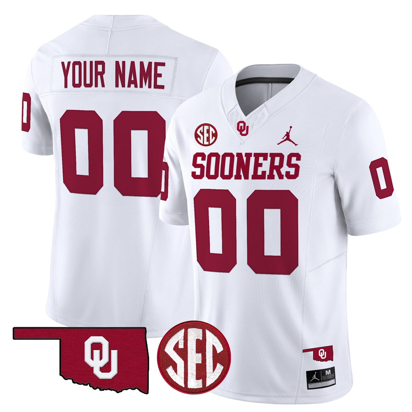 Oklahoma Sooners 2024 Vapor Limited Custom Jersey - SEC Patch - All Stitched