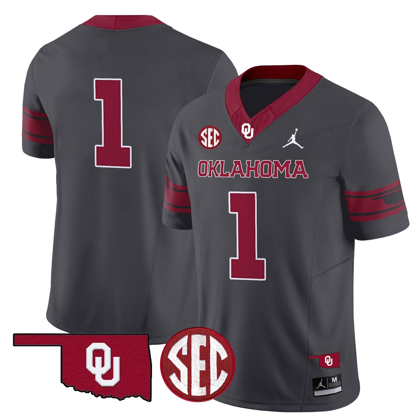 Oklahoma Sooners 2024 Vapor Limited Jersey - SEC Patch - All Stitched