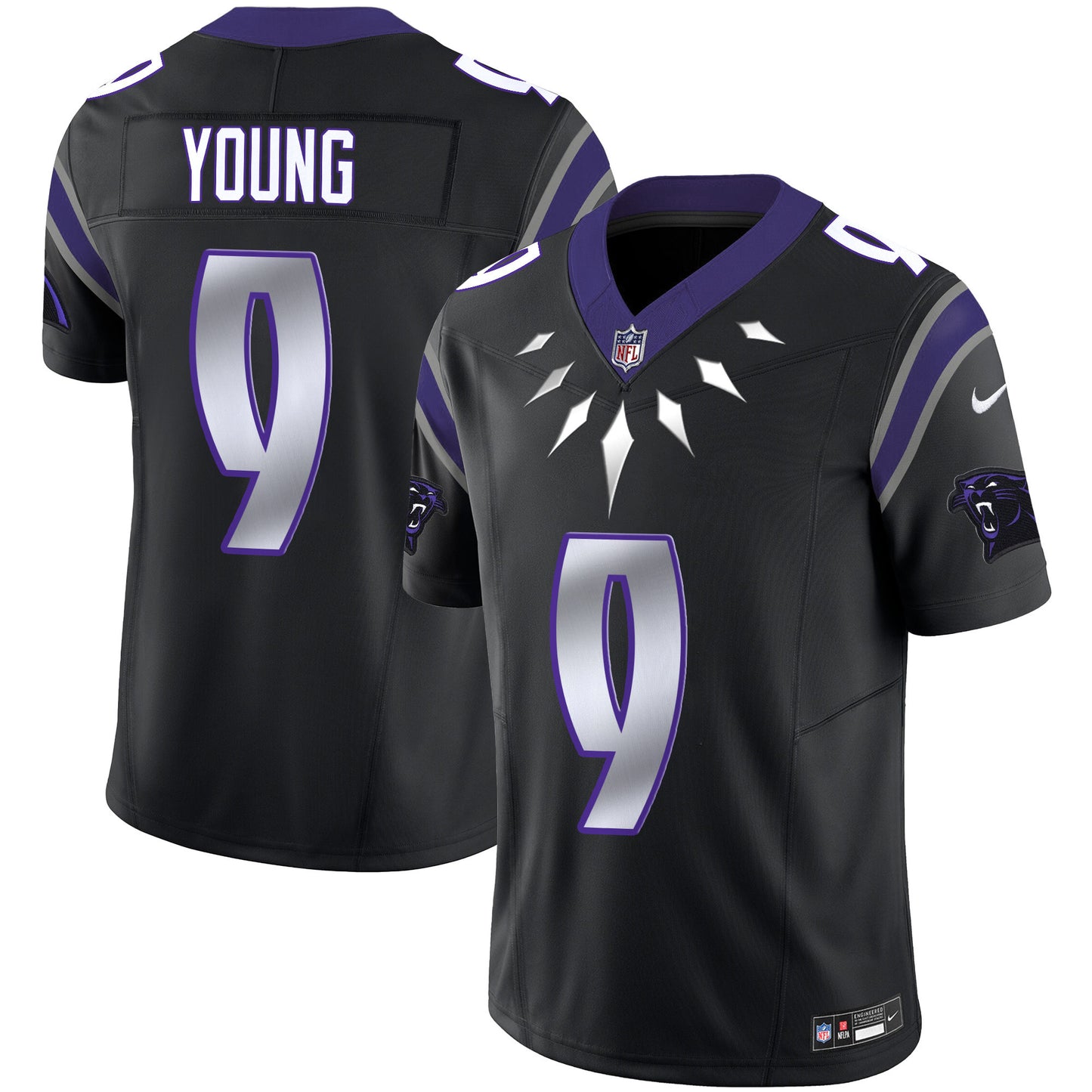 Carolina Panthers Wakanda Vapor Limited Jersey - All Stitched