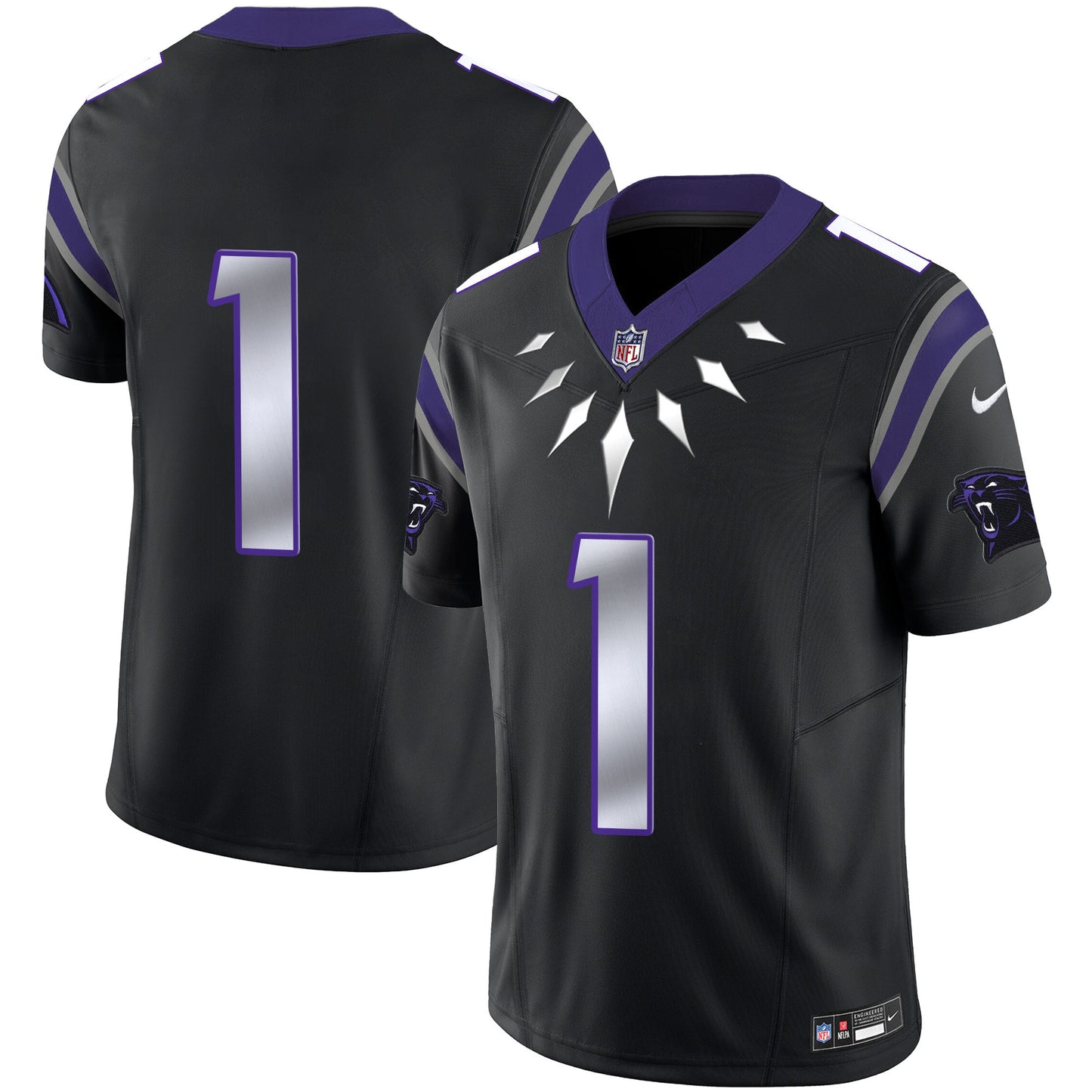 Carolina Panthers Wakanda Vapor Limited Jersey - All Stitched