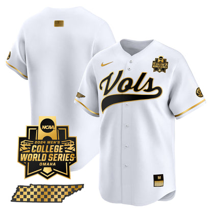 Tennessee 2024 College World Series Vapor Premier Limited Jersey V2 - All Stitched