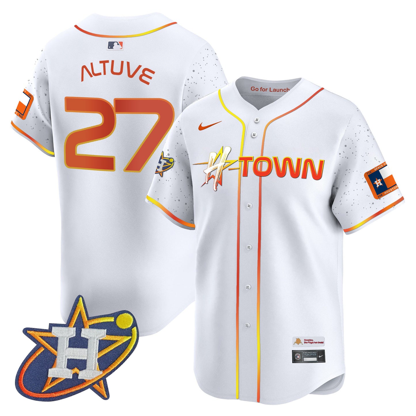 Astros 2024 Space City H-Town Vapor Premier Limited Jersey - All Stitched