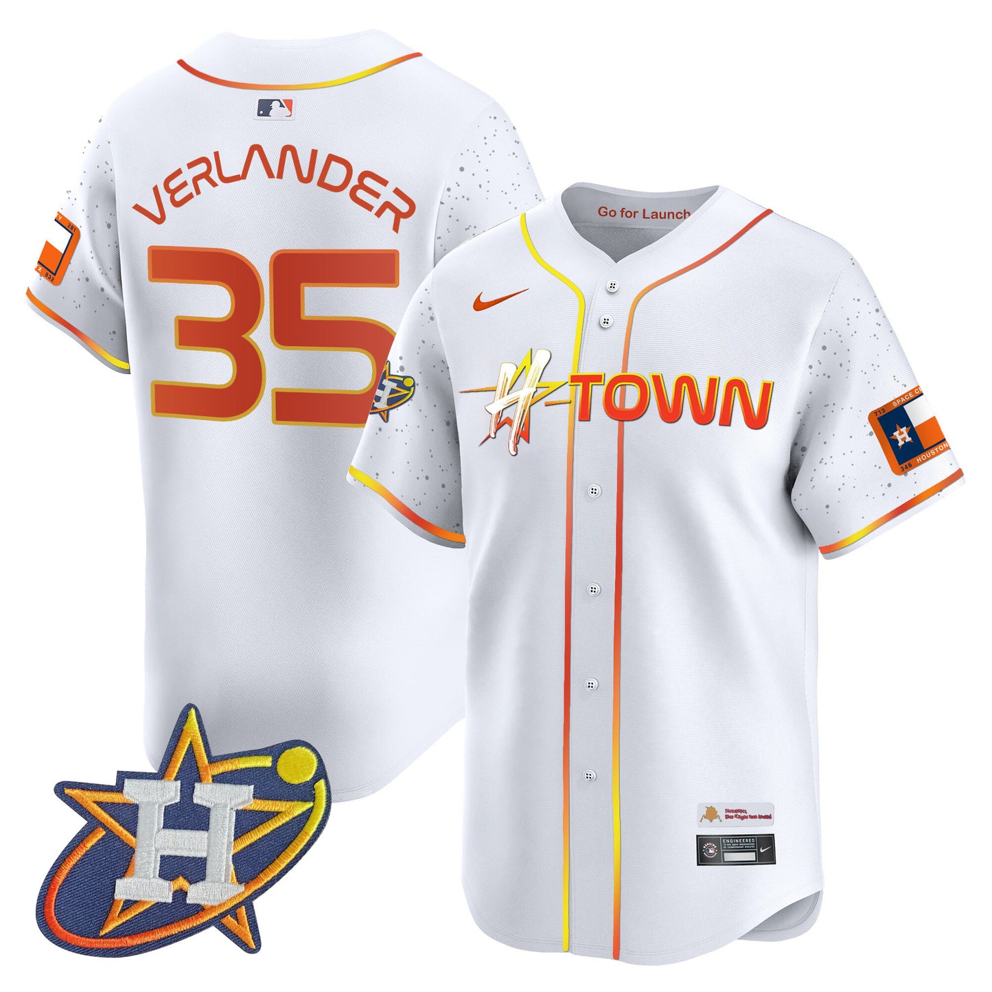 Astros 2024 Space City H-Town Vapor Premier Limited Jersey - All Stitched