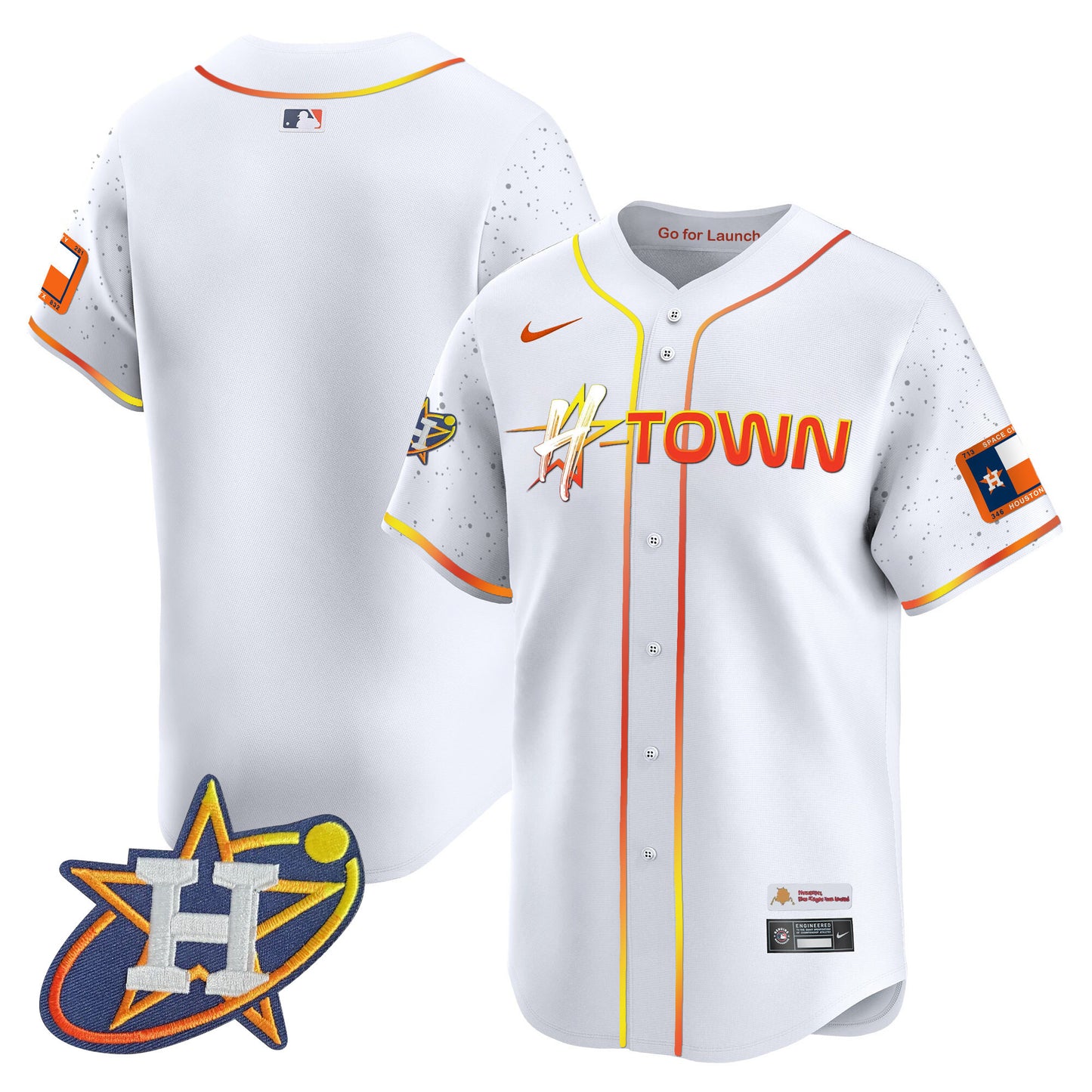 Astros 2024 Space City H-Town Vapor Premier Limited Jersey - All Stitched