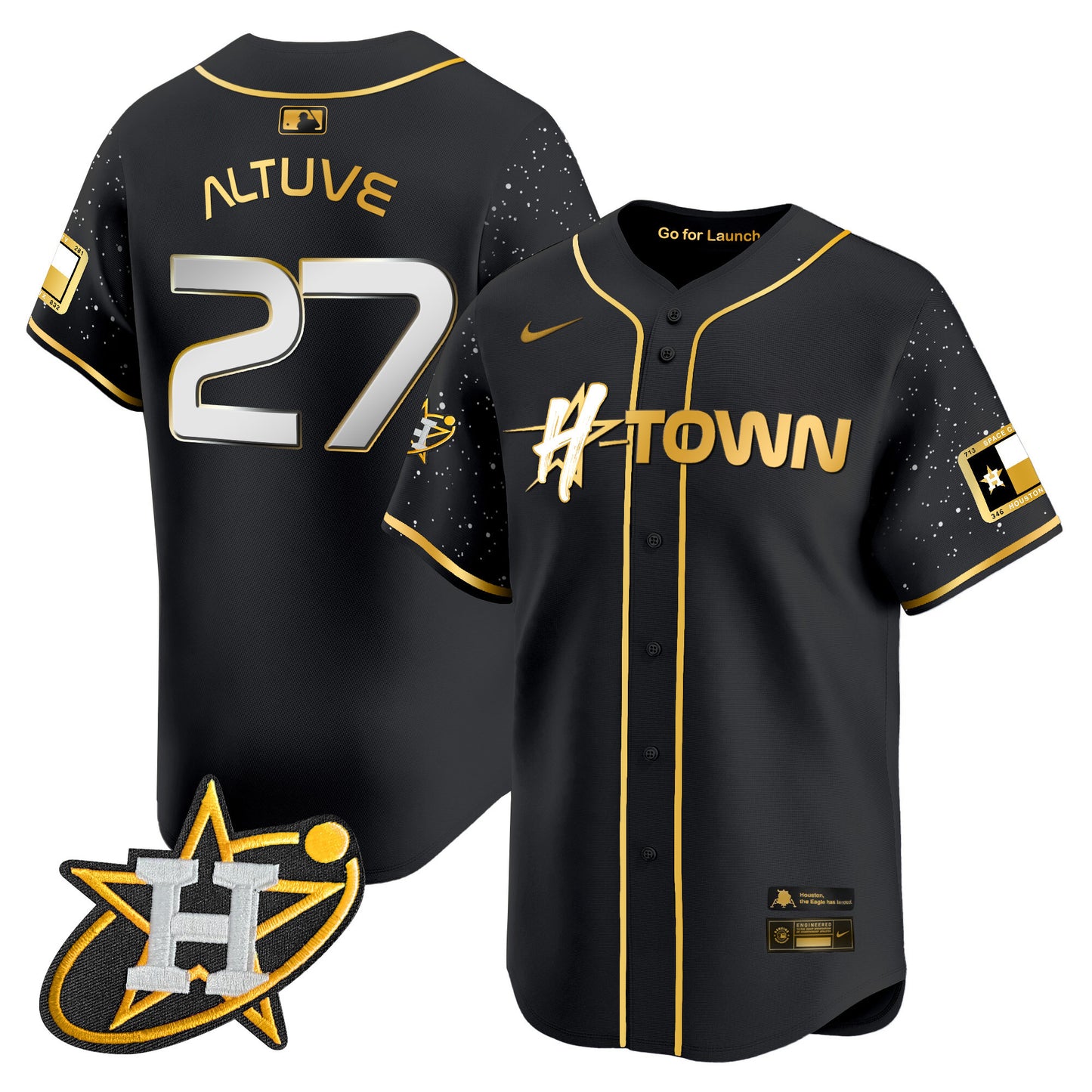 Astros 2024 Space City H-Town Vapor Premier Limited Jersey - All Stitched