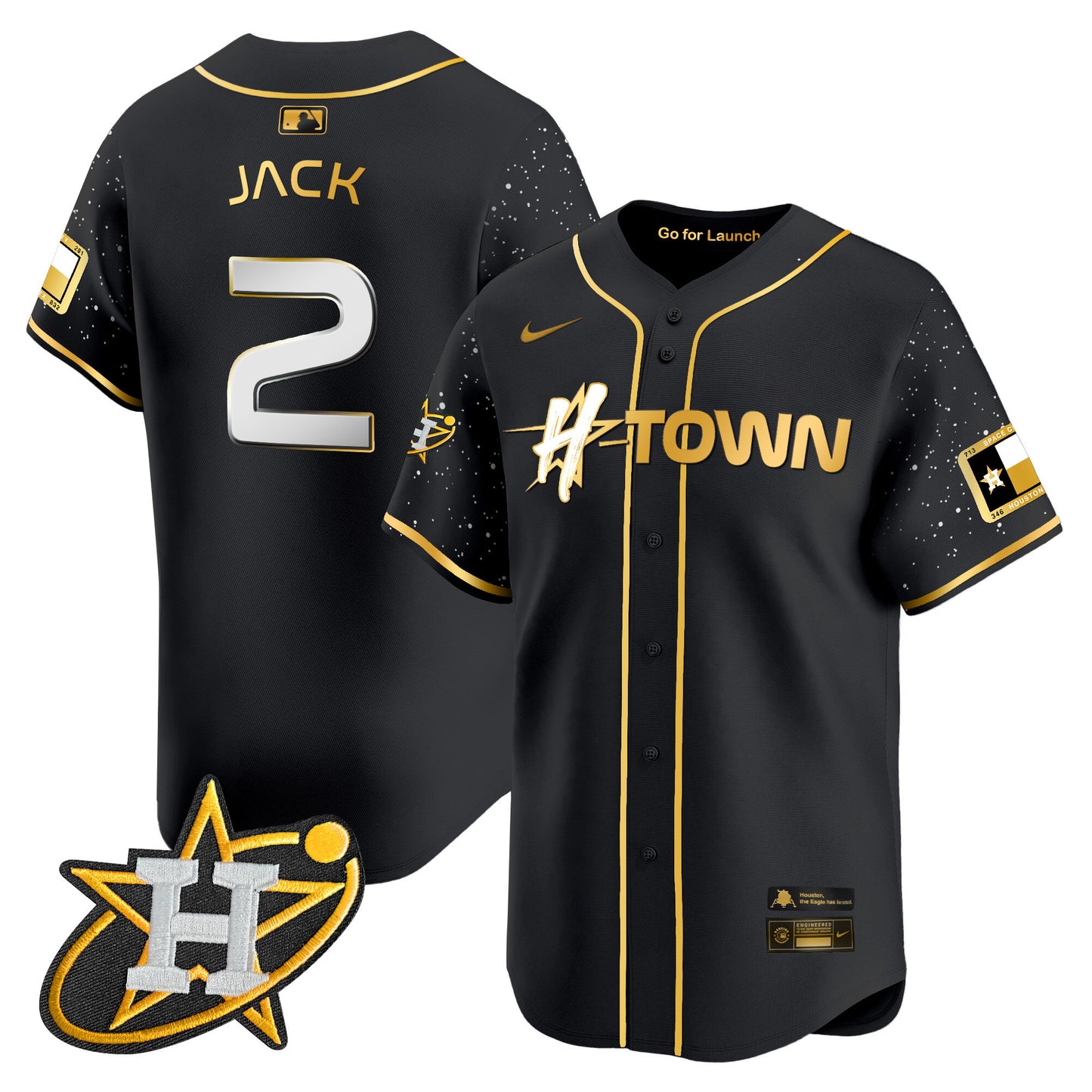 Astros 2024 Space City H-Town Vapor Premier Limited Jersey - All Stitched