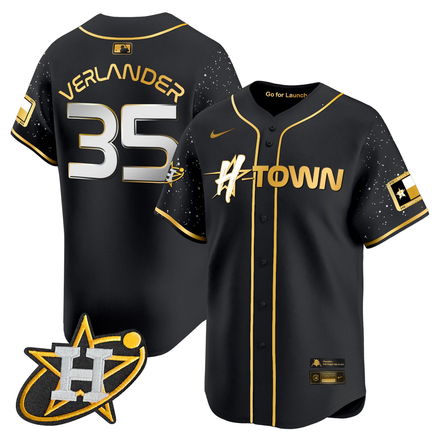 Astros 2024 Space City H-Town Vapor Premier Limited Jersey - All Stitched