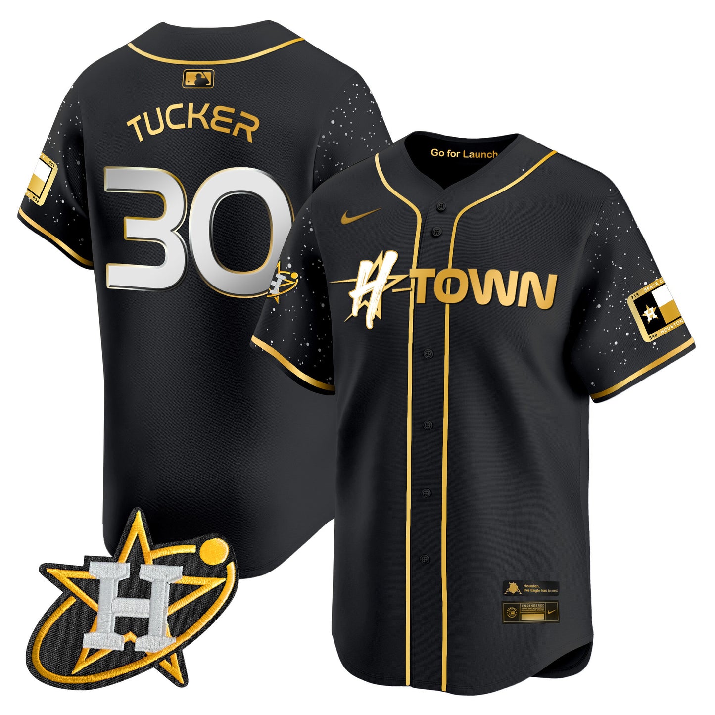 Astros 2024 Space City H-Town Vapor Premier Limited Jersey - All Stitched