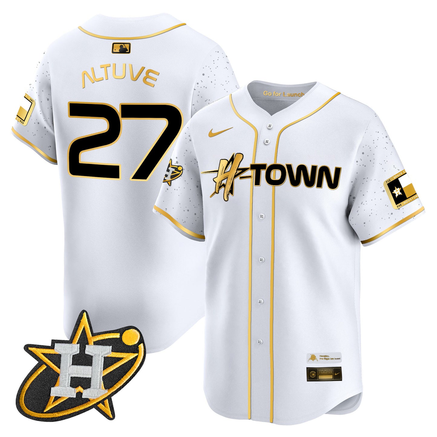 Astros 2024 Space City H-Town Vapor Premier Limited Jersey - All Stitched