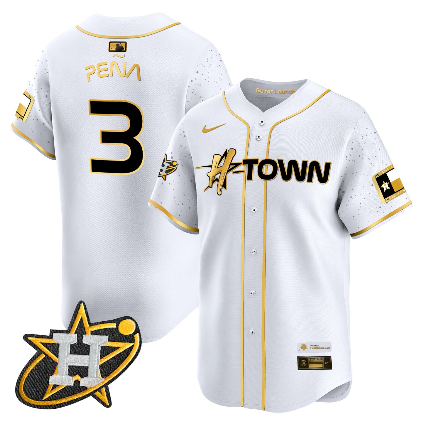 Astros 2024 Space City H-Town Vapor Premier Limited Jersey - All Stitched