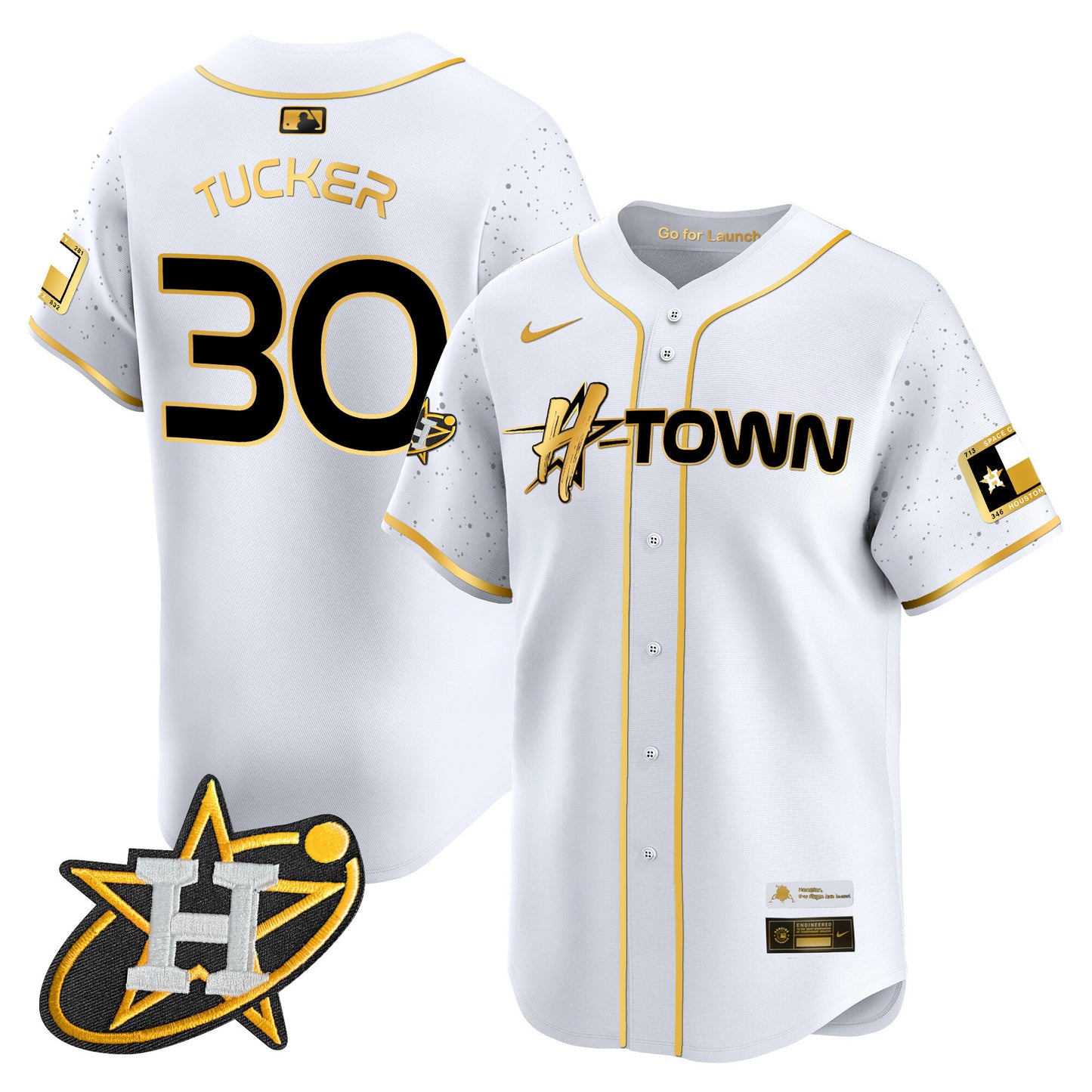 Astros 2024 Space City H-Town Vapor Premier Limited Jersey - All Stitched