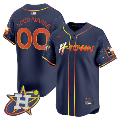 Astros 2024 Space City H-Town Vapor Premier Limited Custom Jersey - All Stitched