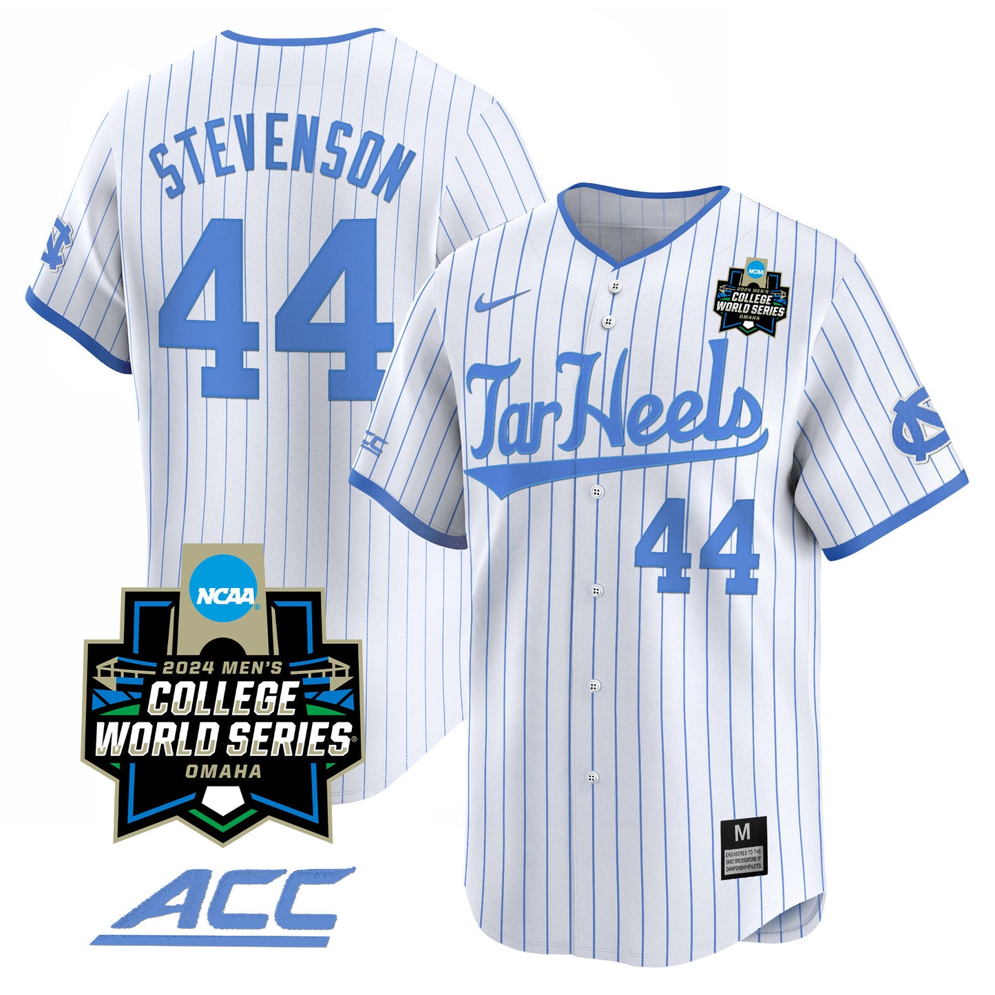 North Carolina Tar Heels 2024 College World Series Vapor Premier Limited Jersey - All Stitched