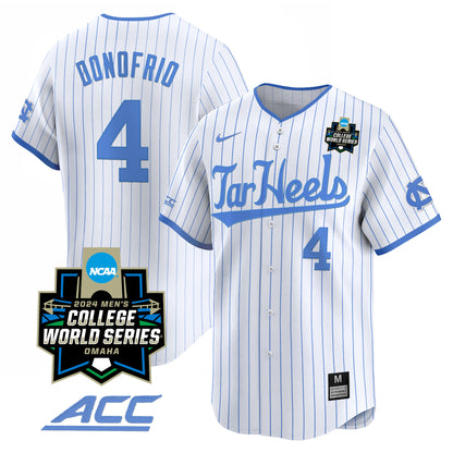 North Carolina Tar Heels 2024 College World Series Vapor Premier Limited Jersey - All Stitched