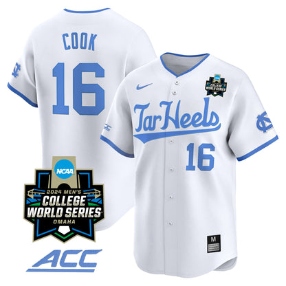 North Carolina Tar Heels 2024 College World Series Vapor Premier Limited Jersey - All Stitched